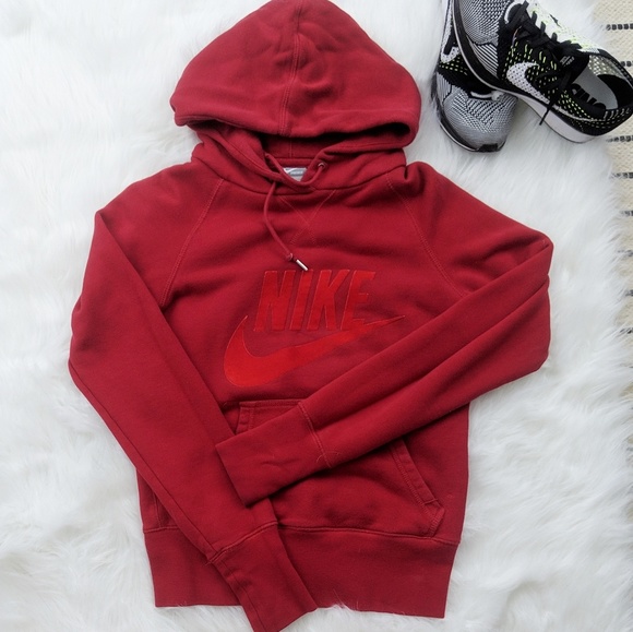 Nike Tops - Nike red hoodie